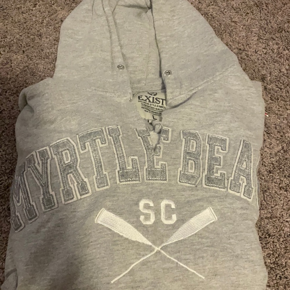 gray hoodie